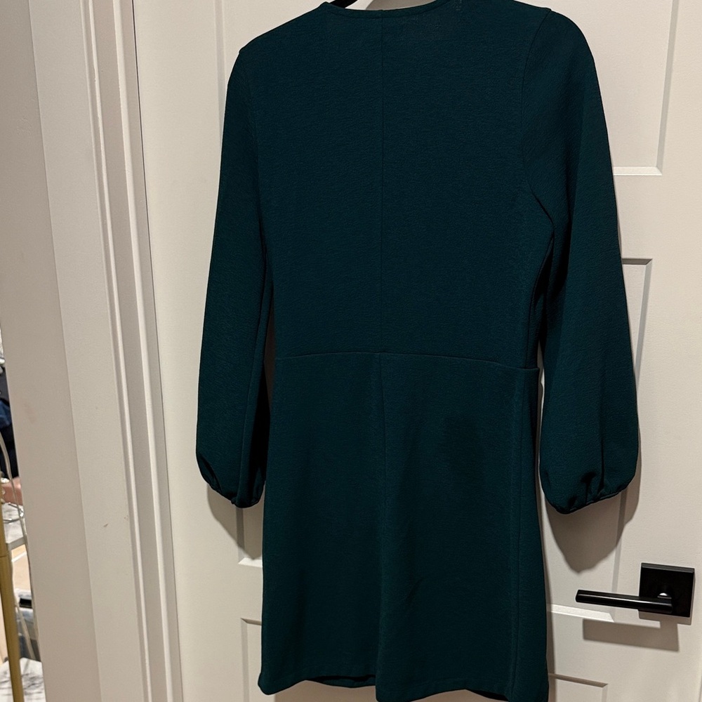 Madewell Emerald Wrap Mini Dress - Picture 6 of 6
